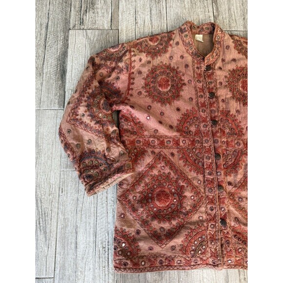 Vintage Riva Banjara Jacket Mirrored Boho - Picture 2 of 8